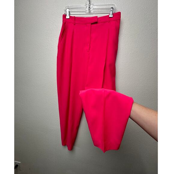 Alexander McQueen Coral Pink Pleated Trousers Women size 10 - Picture 1 of 14